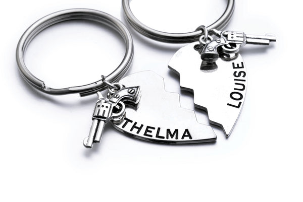 Thelma and Louise best friend BFF keychains