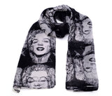 Premium Women Marilyn Monroe Heads Print Scarf