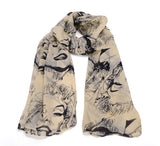 Premium Women Marilyn Monroe Heads Print Scarf