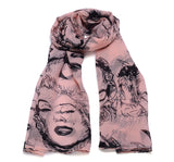 Premium Women Marilyn Monroe Heads Print Scarf